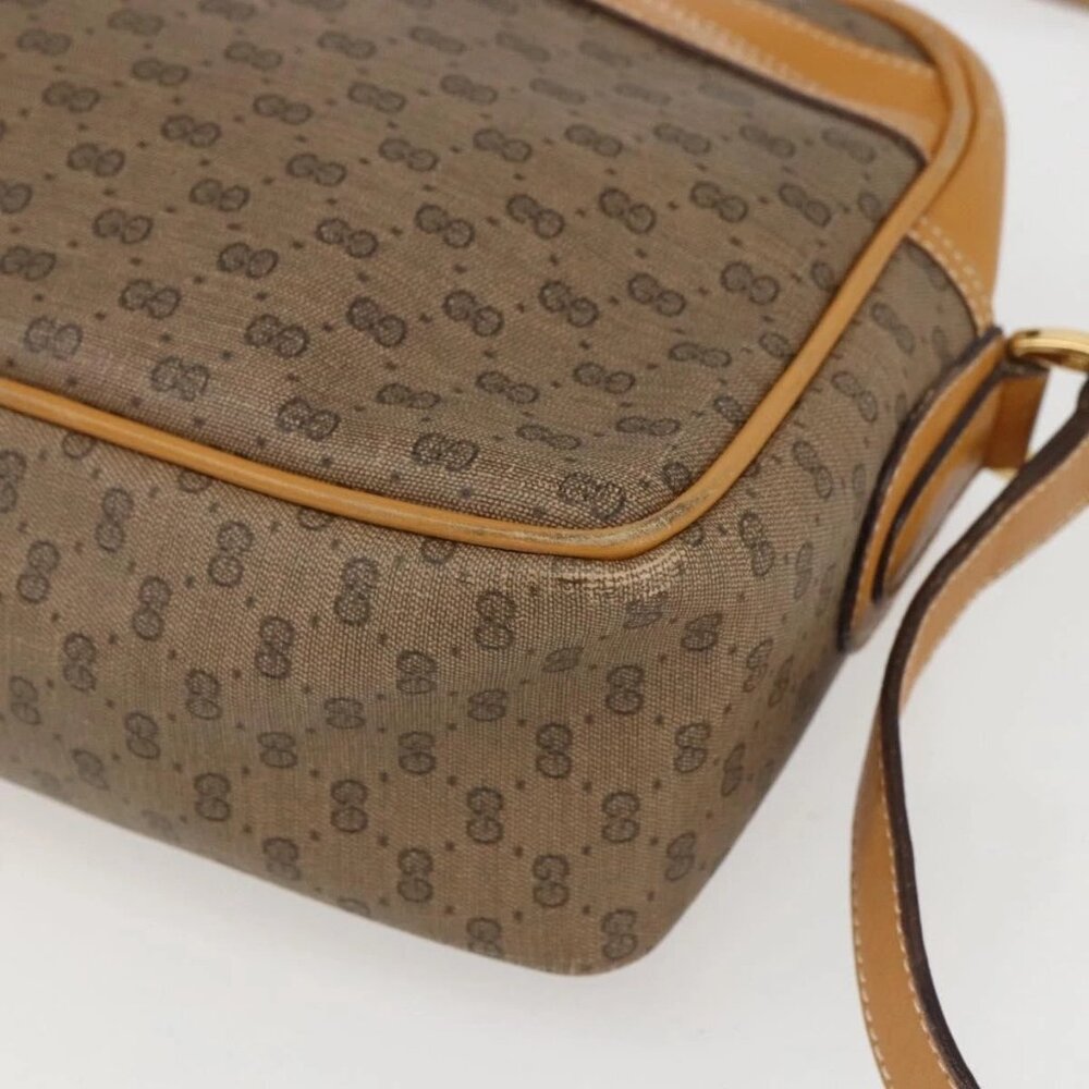 GUCCI Micro GG Supreme Shoulder Bag PVC Beige Gold - Picture 4 of 16